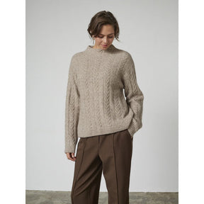 Redgreen Women RG_Katey Sweater Dame - Dark Sand Melange - Dark Sand Melange