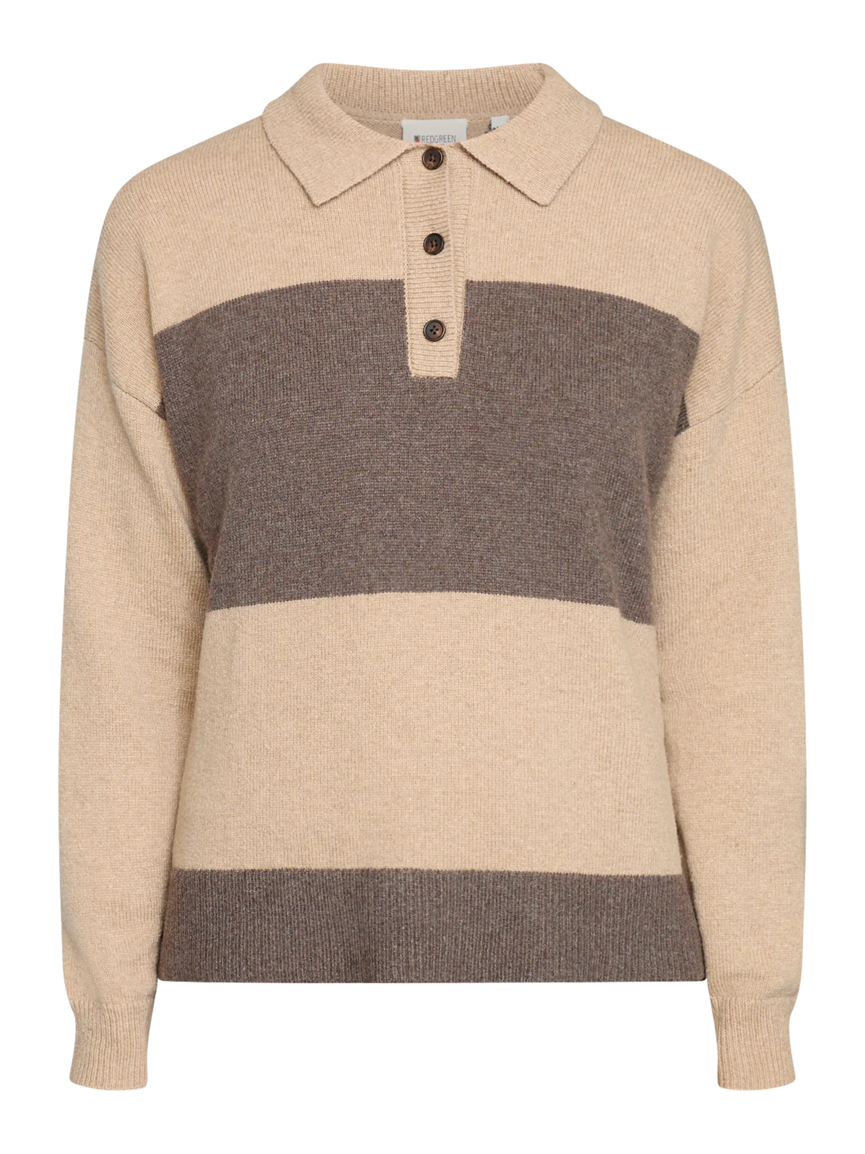 Redgreen Woman Kenzie Striktrøje Dame – Light Sand Melange