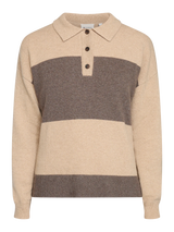 Redgreen Woman Kenzie Striktrøje Dame – Light Sand Melange