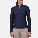 Kjus Women's Seoul Midlayer Half-Zip Skiundertrøje Dame - Atlanta Blue