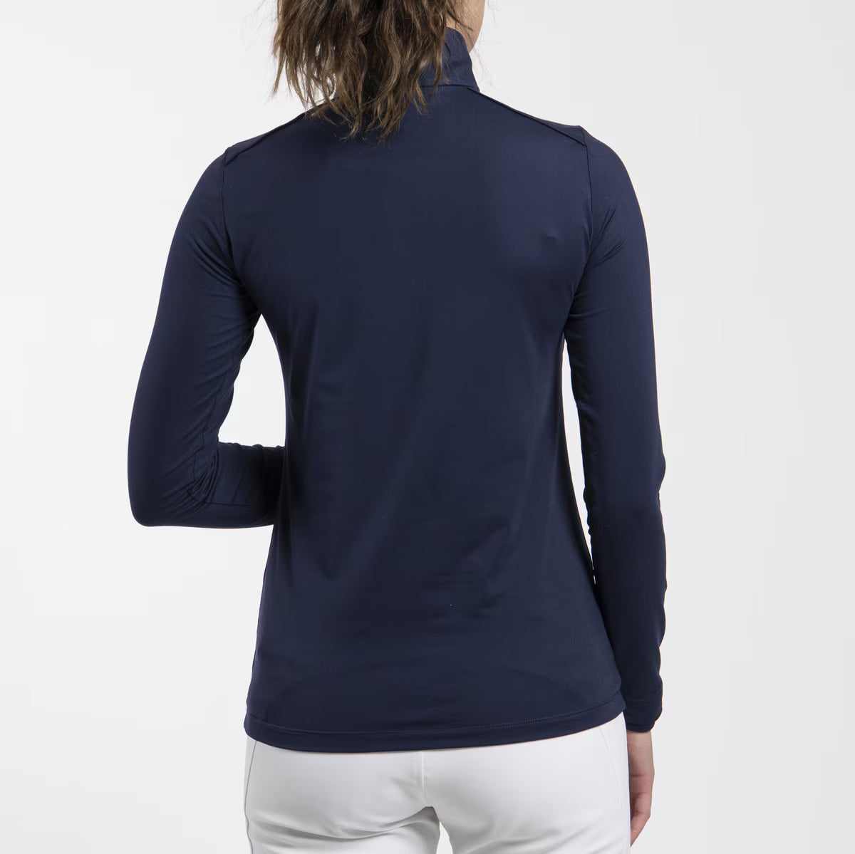 Kjus Women's Feel Midlayer Half-Zip Skiundertrøje Dame - KJUS Navy