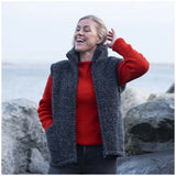 Woolwear Unisex Bodywarmer Vest Dame Herre - Koksgrå -