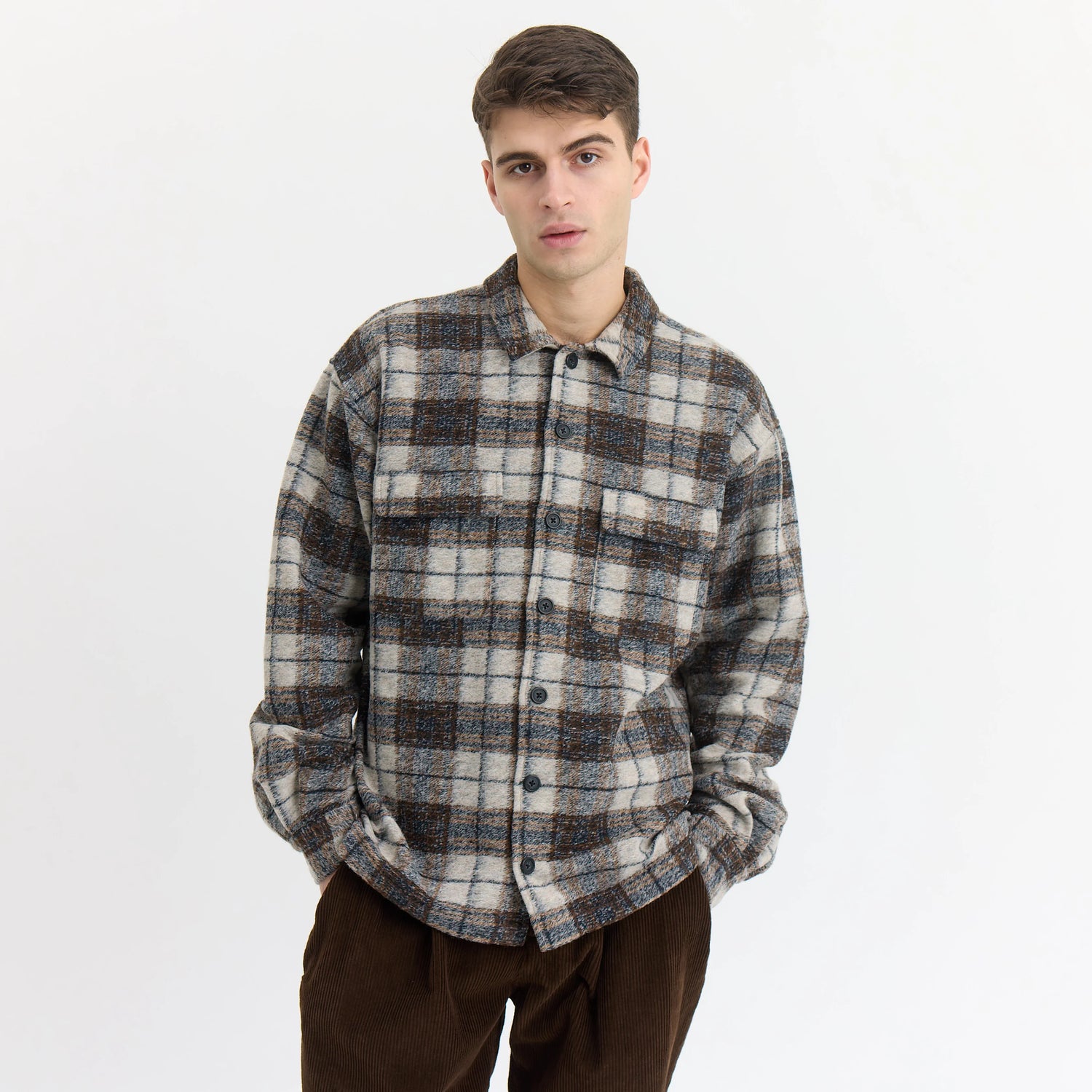 By Garment Makers Lennox Wool Overshirt Timber Skjorte Herre - Sand - Sand