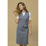 Redgreen Woman Letty Vest Dame – Denim Stripe