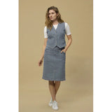 Redgreen Woman Letty Vest Dame – Denim Stripe