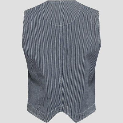Redgreen Woman Letty Vest Dame – Denim Stripe