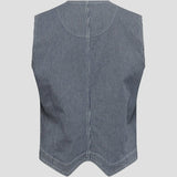 Redgreen Woman Letty Vest Dame – Denim Stripe