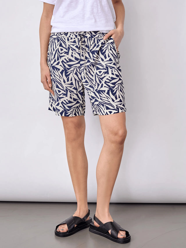 Redgreen Woman Liva Shorts Dame - Navy Pattern - Navy Pattern