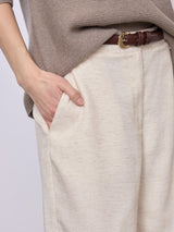 Redgreen Woman Liza Shorts Dame - Ecru Melange -