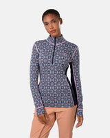 Kari Traa Rose Half Zip High Waist Skiundertøj Sæt Dame - Roy Blue