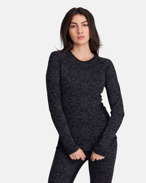 Kari Traa Edith Long Sleeve Skiundertrøje Dame - Black - Black