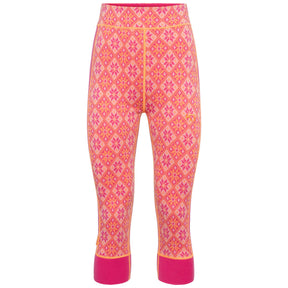 Kari Traa Rose Long Sleeve & Capri Skiundertøj Sæt Dame - Berry Pink -