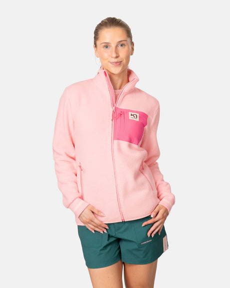 Kari Traa Røthe Midlayer Fleecetrøje Dame - Cotton Candy - Cotton Candy