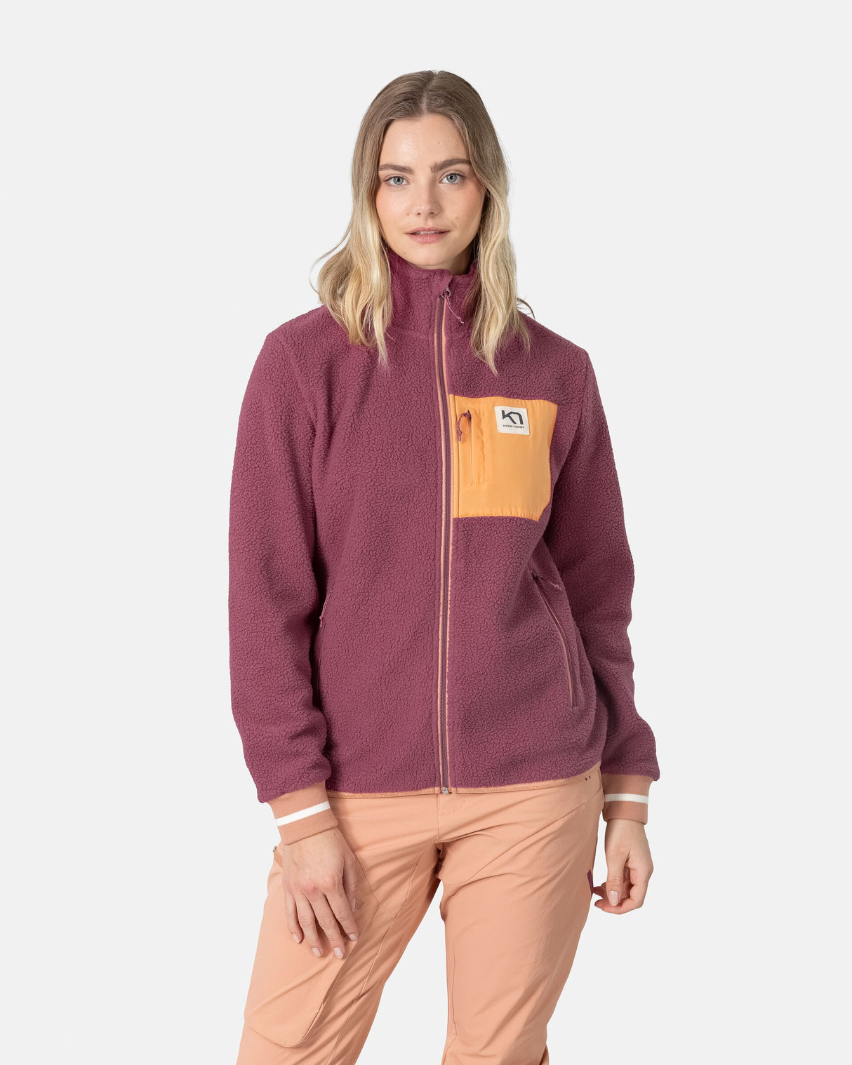 Kari Traa Røthe Midlayer Fleecetrøje Dame - Plum