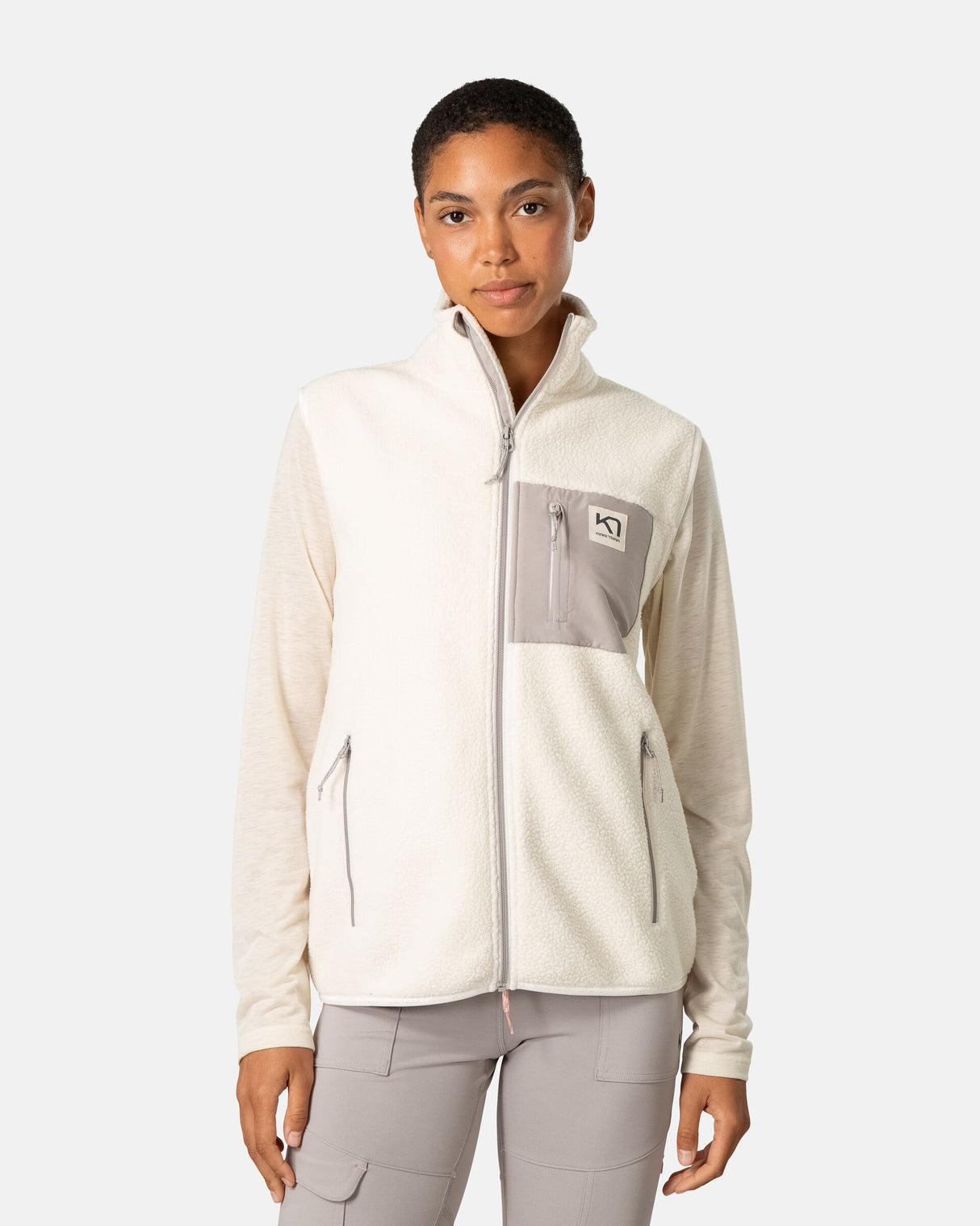 Kari Traa Røthe Fleece Vest Dame - Bjerk - Bjerk