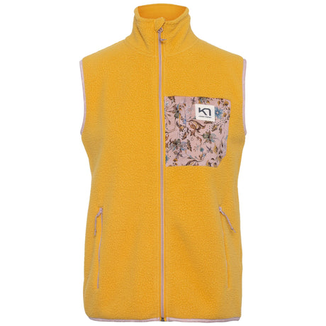 Kari Traa Røthe Fleece Vest Dame - Juice Yellow