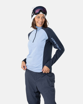 Kari Traa Evelyn Ski Midlayer Dame - Iris - Iris
