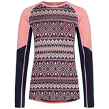 Kari Traa Malia Long Sleeve Skiundertøj Sæt Dame - Pastel Dusty Pink