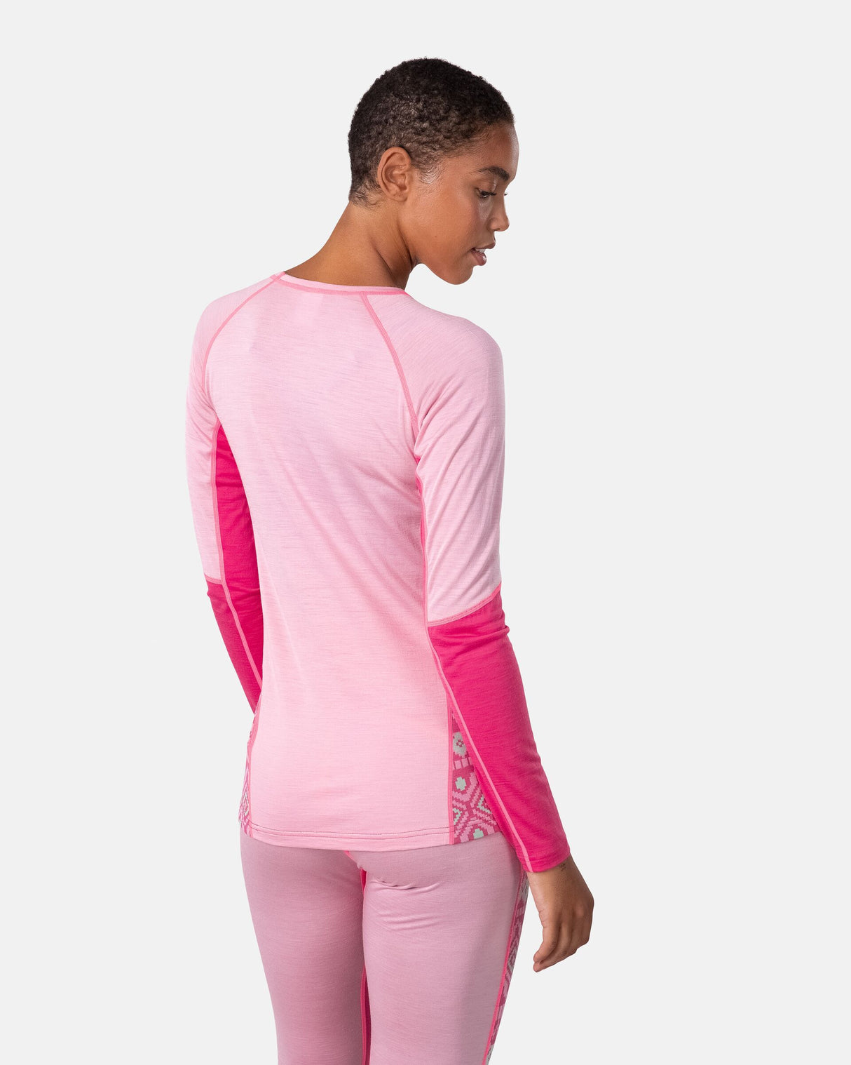 Kari Traa Malia Long Sleeve Skiundertøj Sæt Dame - Prism Pink