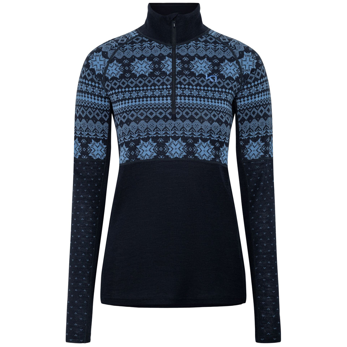 Kari Traa Vilma Half Zip High Waist Skiundertøj Sæt Dame - Sea