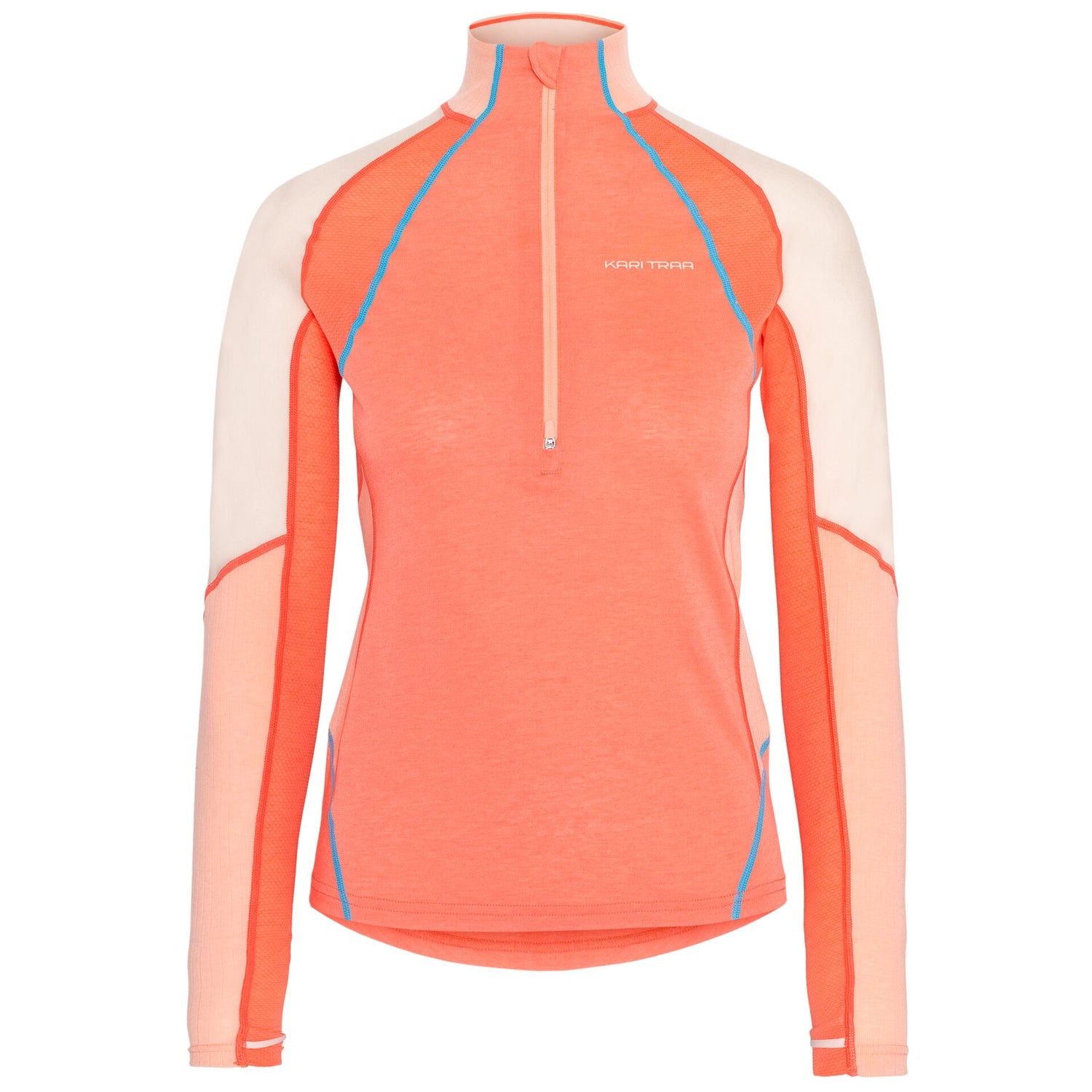 Kari Traa Alma Half-Zip Skiundertrøje Dame - Coral -