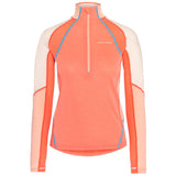 Kari Traa Alma Half-Zip Skiundertrøje Dame - Coral -