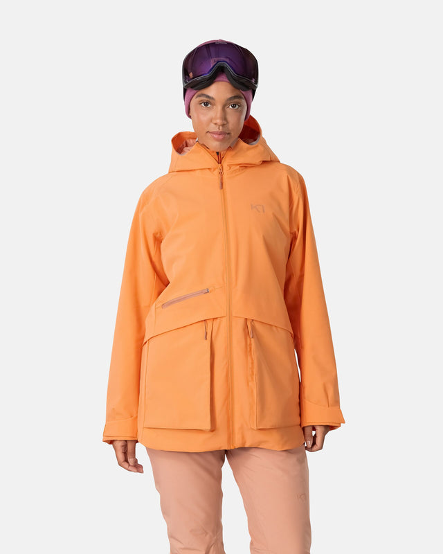 Kari Traa Therese Jacket Skijakke Dame - Light Orange - Light Orange