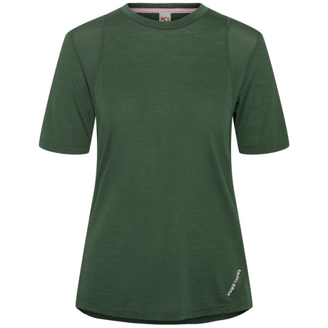 Kari Traa Embla Wool Tee T-shirt Dame - Thyme Green -