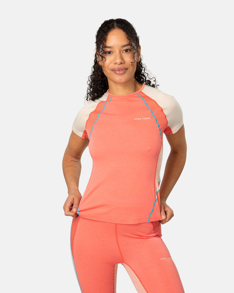 Kari Traa Alma Tee T-shirt Dame - Coral - Coral
