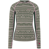 Kari Traa Tale Long Sleeve Skiundertøj Sæt Dame - Thyme Green -