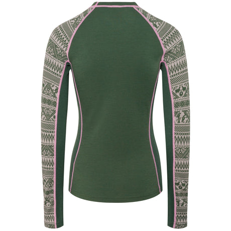 Kari Traa Tale Long Sleeve Skiundertøj Sæt Dame - Thyme Green -