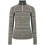 Kari Traa Tale Half Zip Skiundertøj Sæt Dame - Thyme Green -