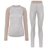 Kari Traa Kaia Set Skiundertøj Sæt Dame - Light Grey Melange