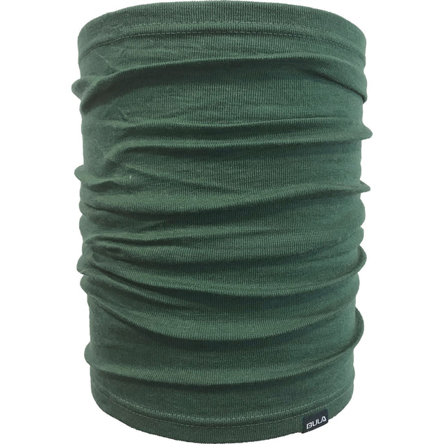 Bula Solid Wool Tube Halsedisse Herre - 100% merinould - Dark Olive - Dark Olive One-size