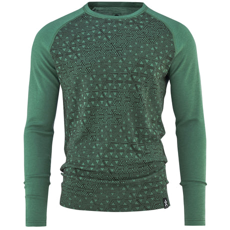 Bula Geo Merino Wool Crew Skiundertrøje Herre - Ivy