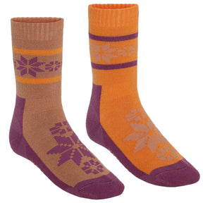 Kari Traa Rusa Sock Sportssokker Dame 2-pak - Light Orange (Kopi) - Light Orange