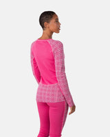 Kari Traa Rose Light Long Sleeve Capri Skiundertøj Sæt Dame - Berry Pink -