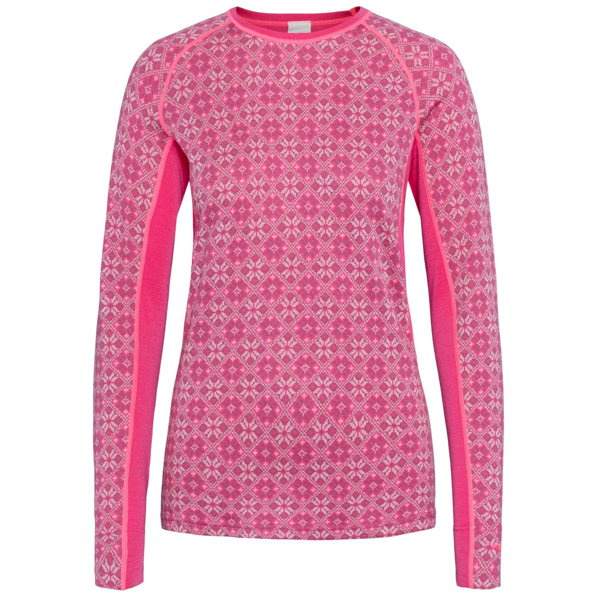 Kari Traa Rose Light Long Sleeve High Waist Skiundertøj Sæt Dame - Berry Pink