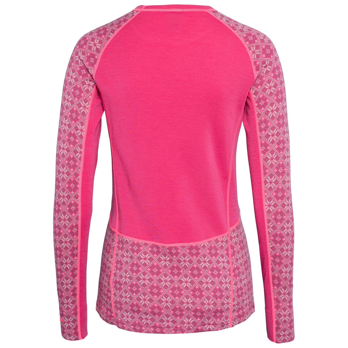 Kari Traa Rose Light Long Sleeve High Waist Skiundertøj Sæt Dame - Berry Pink -