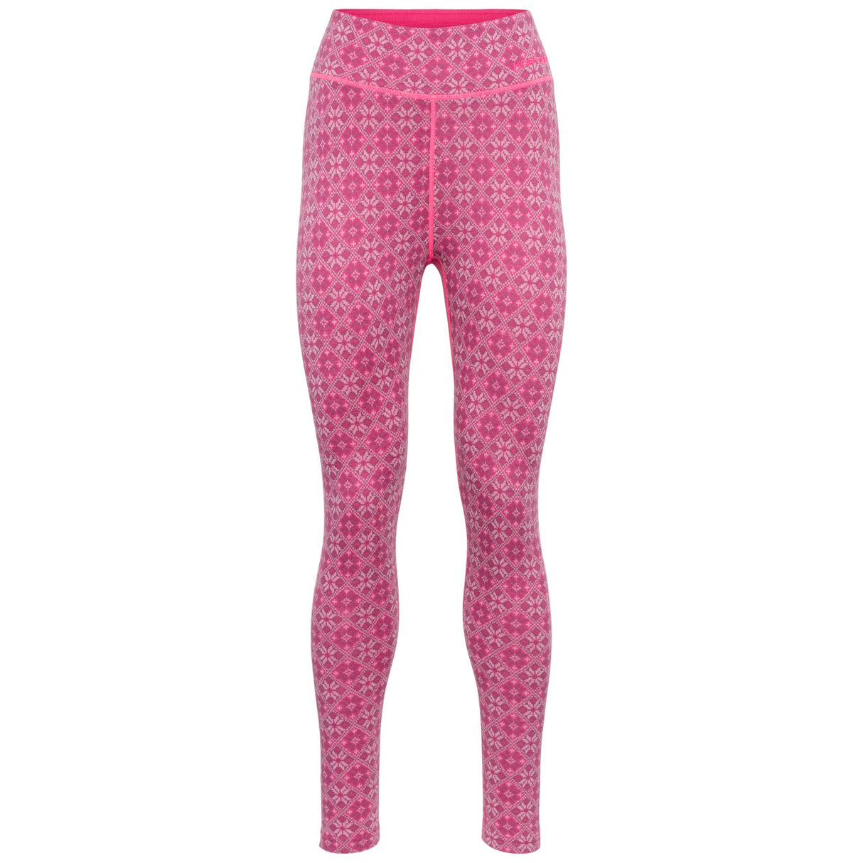 Kari Traa Rose Light Long Sleeve High Waist Skiundertøj Sæt Dame - Berry Pink