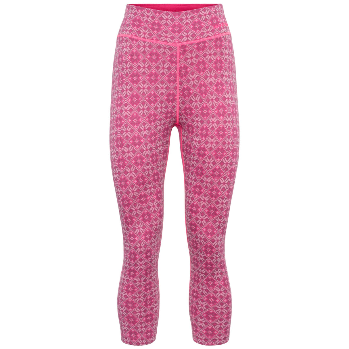 Kari Traa Rose Light Long Sleeve Capri Skiundertøj Sæt Dame - Berry Pink