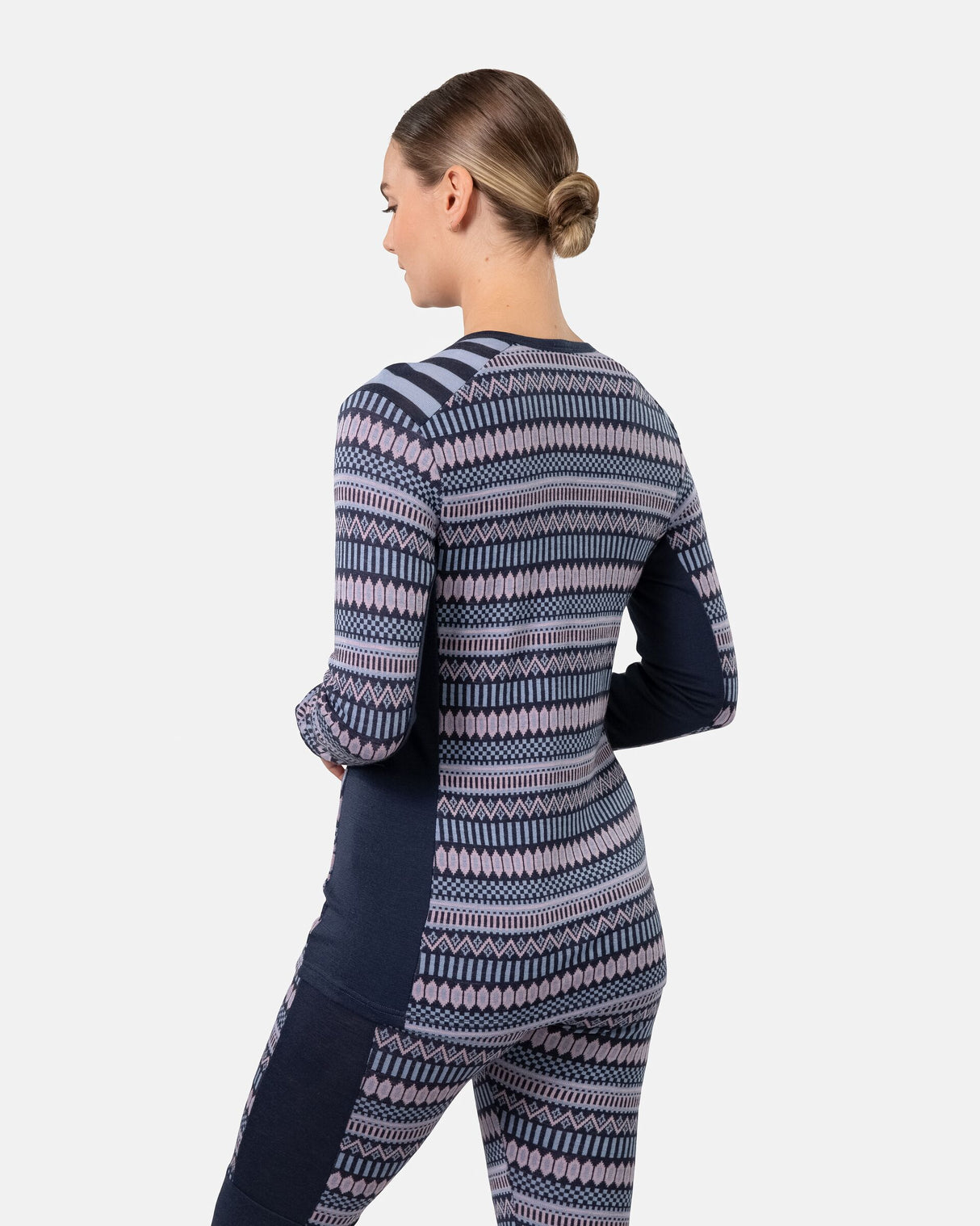 Kari Traa Åkle Long Sleeve High Waist Skiundertøj Sæt Dame - Royal -