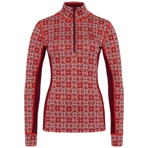Kari Traa Rose Half Zip Skiundertrøje Dame - Rouge Red - Rouge Red