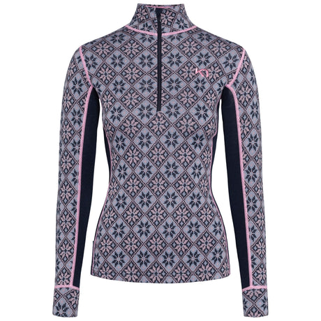 Kari Traa Rose Half Zip Baselayer Top Skiundertrøje Dame - Roy Blue