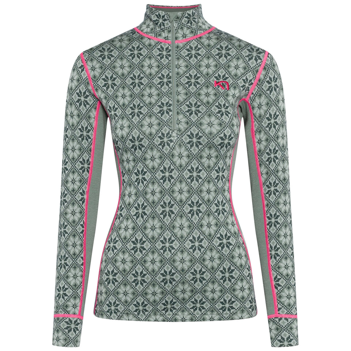 Kari Traa Rose Half Zip Baselayer Top Skiundertrøje Dame - Sag