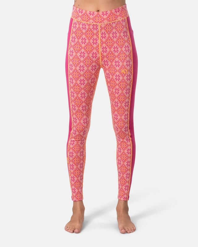 Kari Traa Rose High Waist Pants Skiunderbukser Dame - Berry Pink -