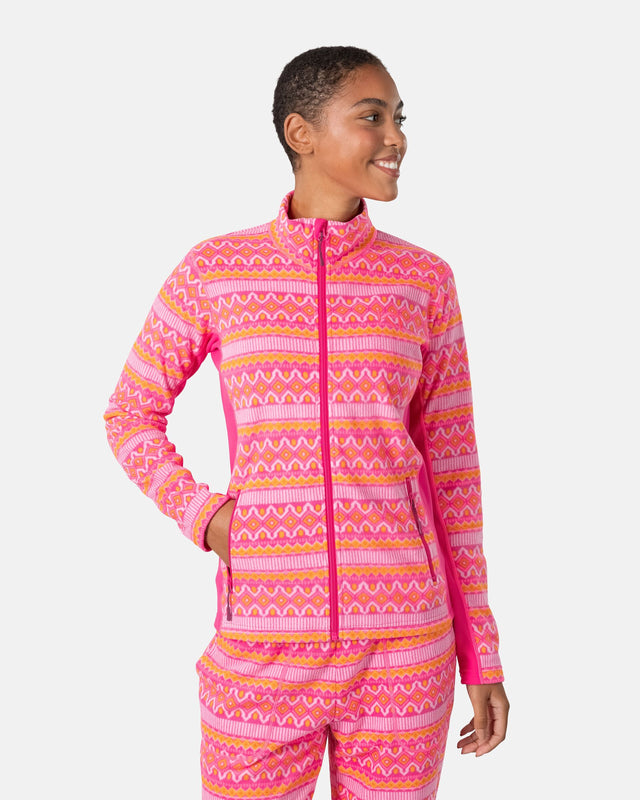 Kari Traa Olga Fleecejakke Dame - Berry Pink - Berry Pink
