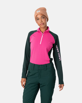 Kari Traa Evelyn Ski Midlayer Dame - Berry Pink - Berry Pink