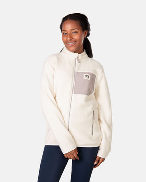 Kari Traa Røthe Midlayer Fleecejakke Junior - Bjerk - Bjerk