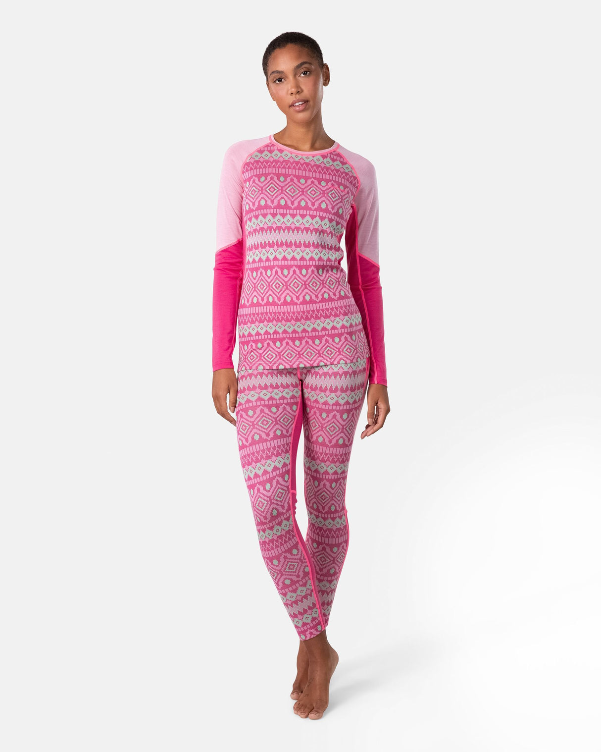 Kari Traa Malia Long Sleeve Skiundertrøje Dame - Prism Pink -